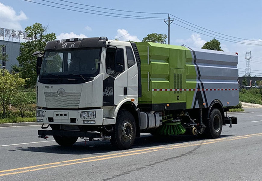 一汽解放J6洗掃車(chē)16方展示圖